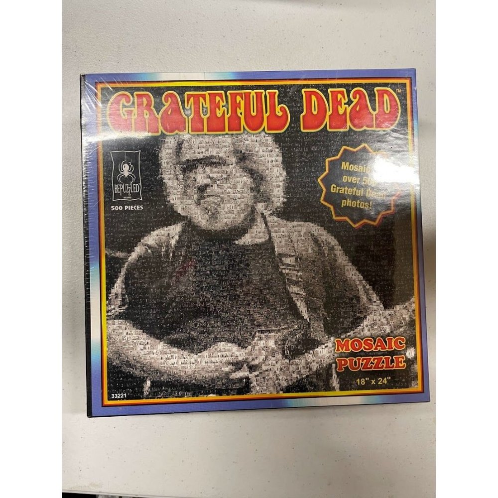 NEW Grateful Dead Mosaic Jigsaw Puzzle 33221 500‎ pieces Bepuzzled! Photos 18x24